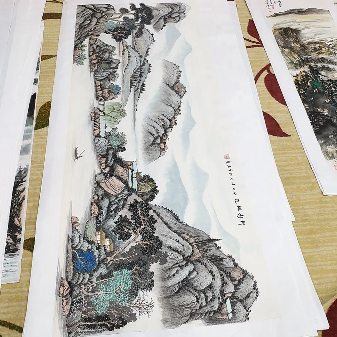 燕***三国画小六尺手绘作品