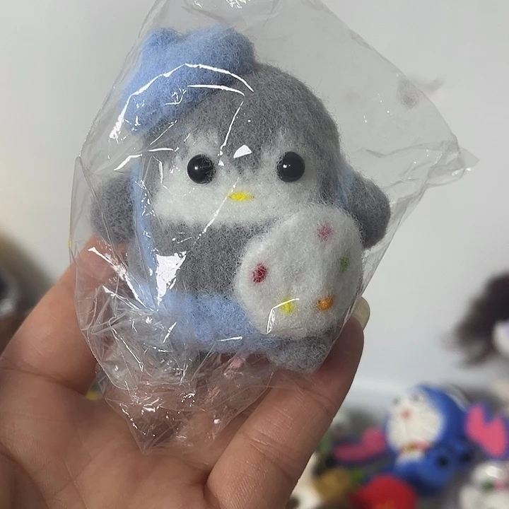 编织品企鹅钩织成品