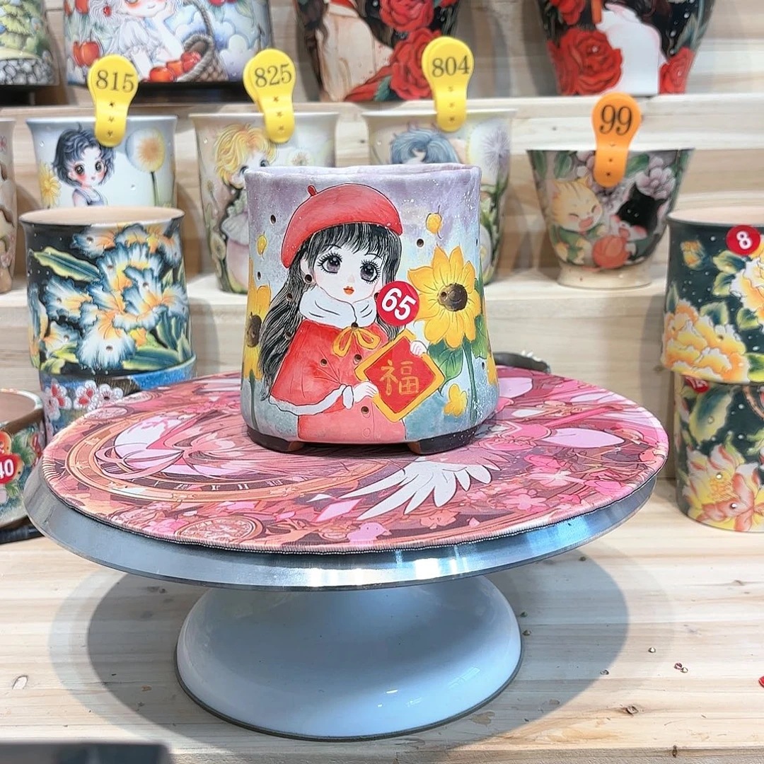 紫砂花盆手工花盆默认微瑕10-12