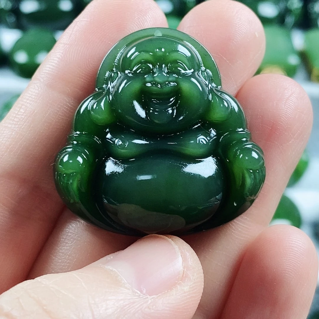 和田玉未镶嵌颈饰35mm