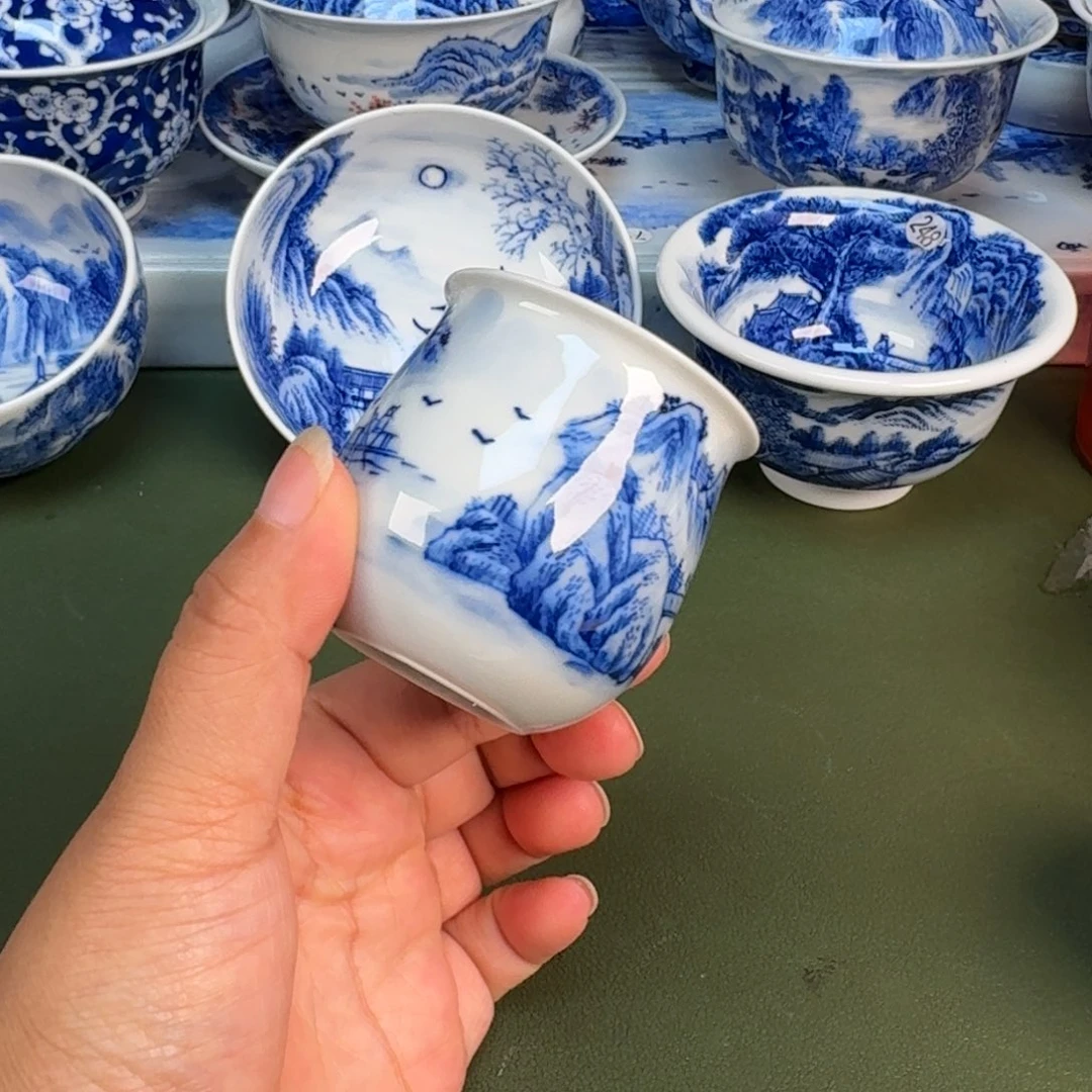 景德镇纯手绘茶具圆圆214