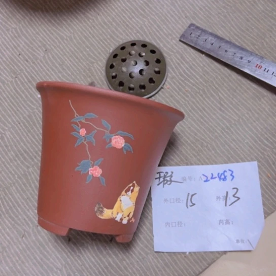 紫砂花盆花卉工艺
