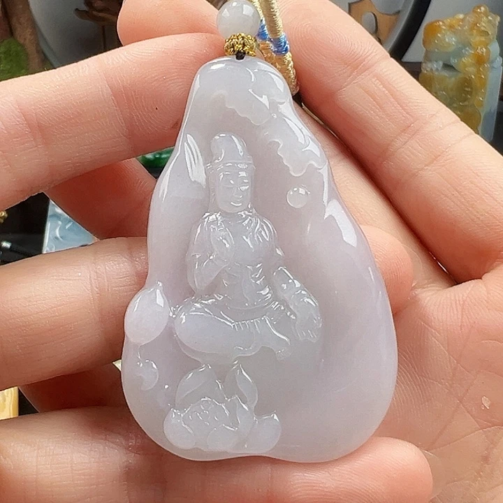 翡翠未镶嵌颈饰天然A货翡翠