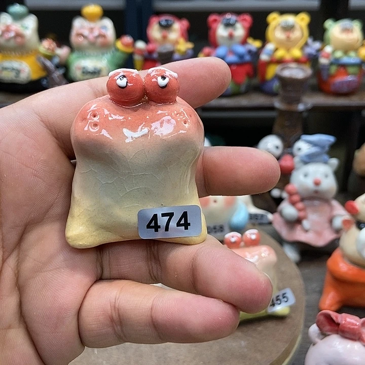 摆件直播间手工陶瓷摆件474