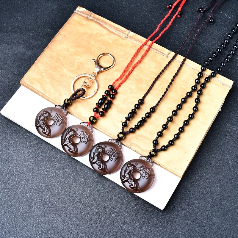 易明开居抵听添桂吉祥物宏钥匙扣平安扣挂饰2025蛇年属虎人佩戴物