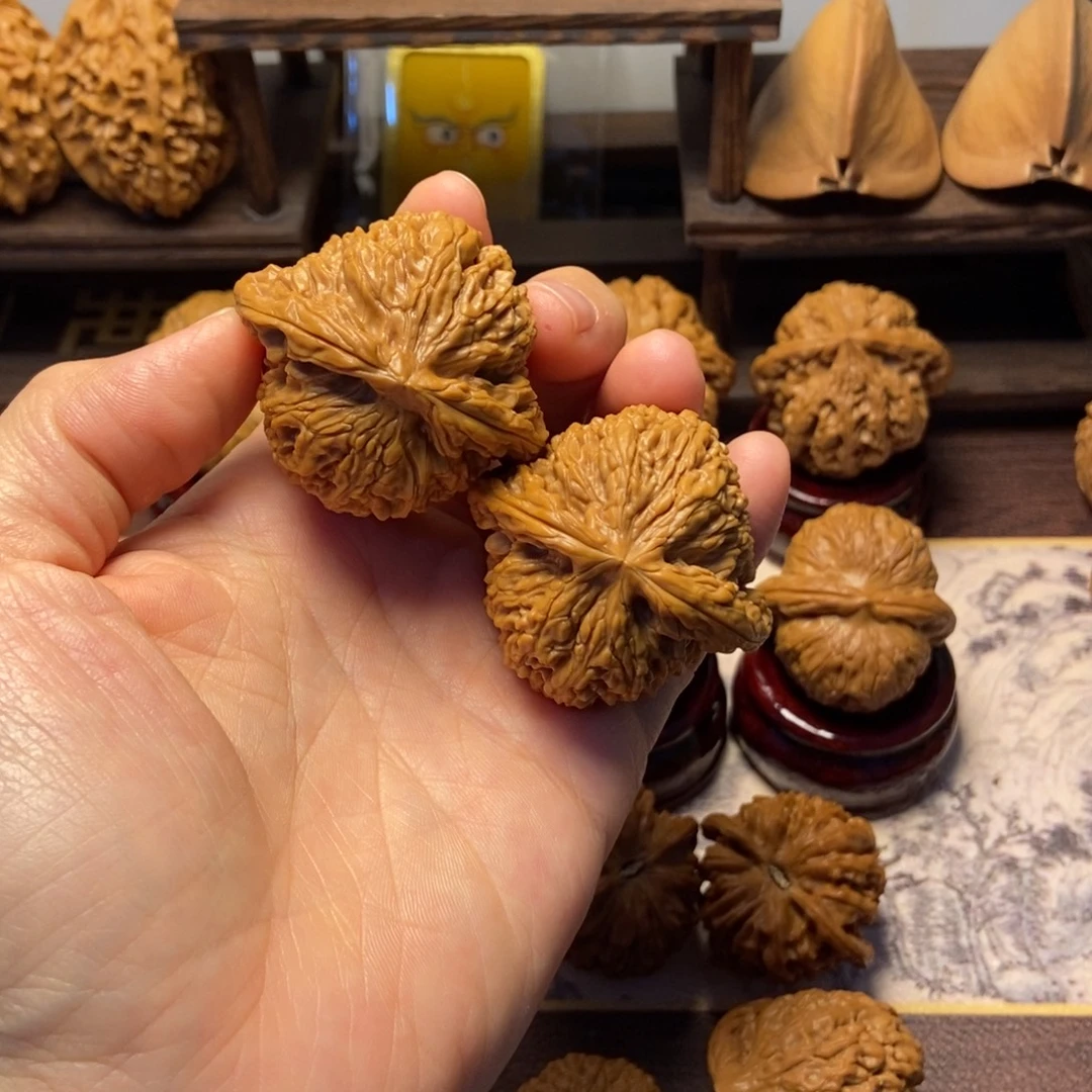 文玩核桃把件全品粗筋南疆尺寸45