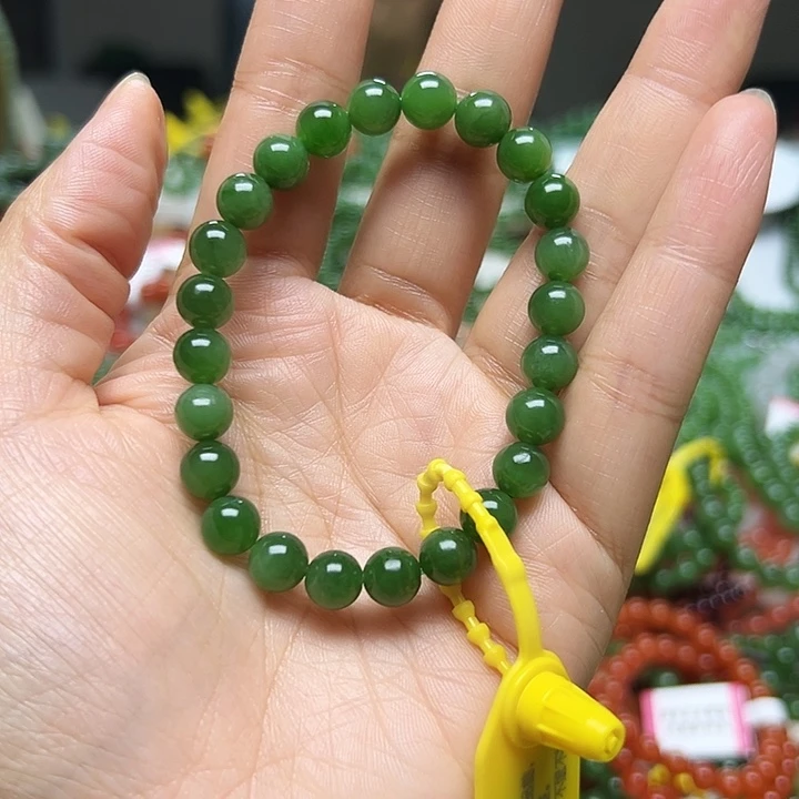和田玉（碧玉）未镶嵌手链