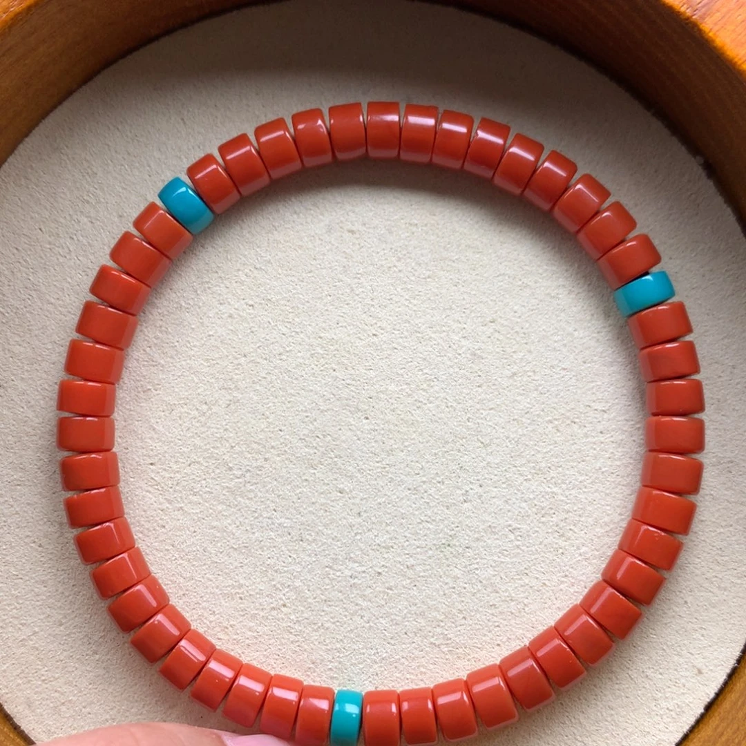 南红玛瑙未镶嵌保山天然原矿南红6mm+直切手串