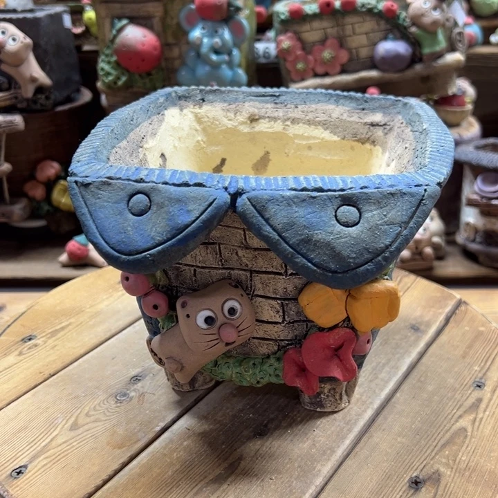 嘻哈多肉花盆百搭