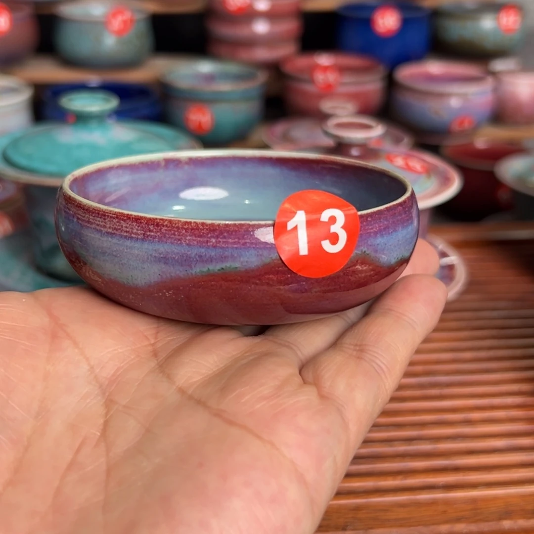 手工制作钧窑茶器