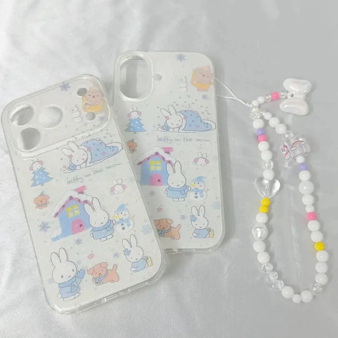 冬日小屋•米菲兔雪地适用苹果17/16/15/14iphone17promax手机壳