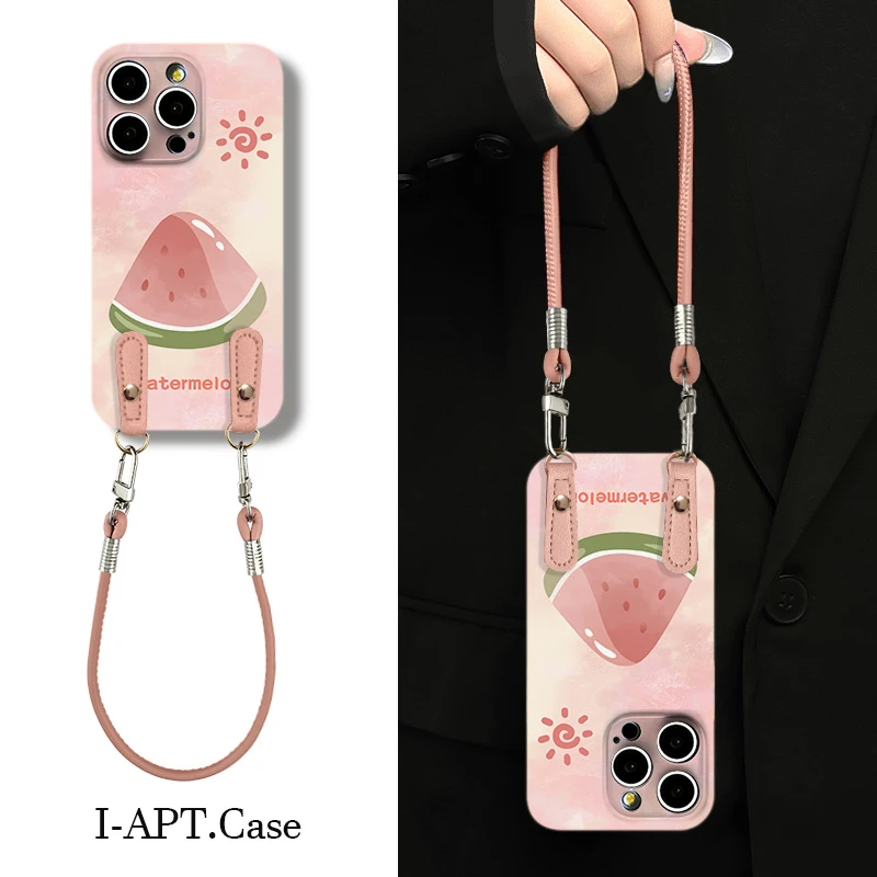 炫粉大西瓜太阳菲林软壳适用iPhone苹果16手机壳华为oppo小米vivo