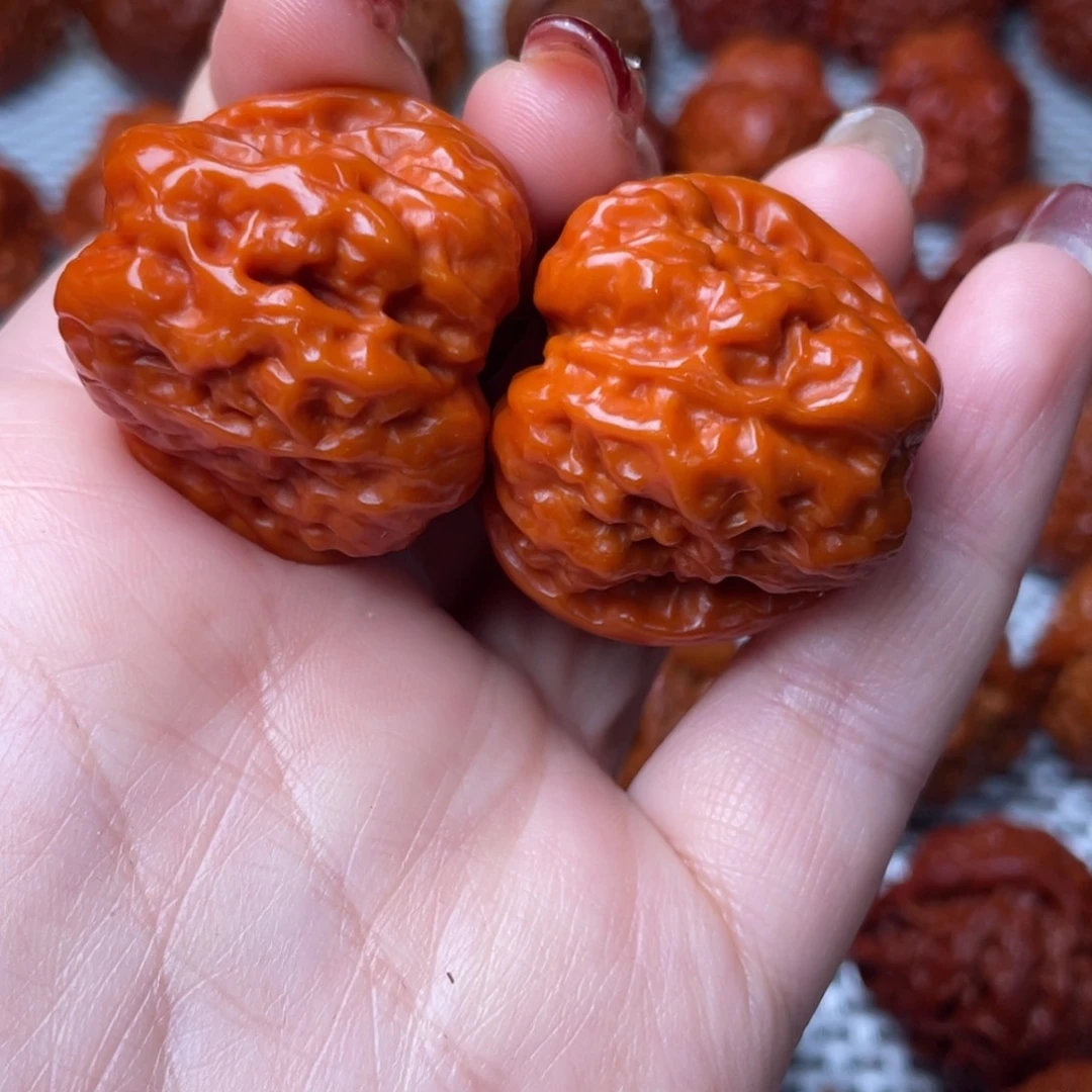 桃核吊坠文玩核桃 手把件 蛤蟆头 35