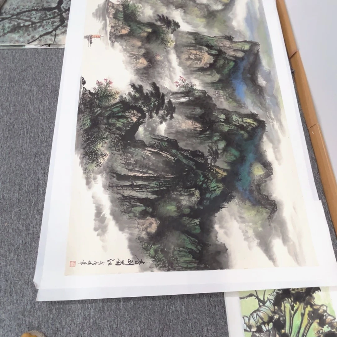 泉***夫国画绘画作品多次参加
