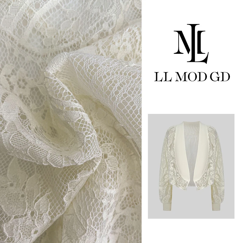夏季蕾丝时尚百搭长袖气质薄款上衣女外套YL-250752