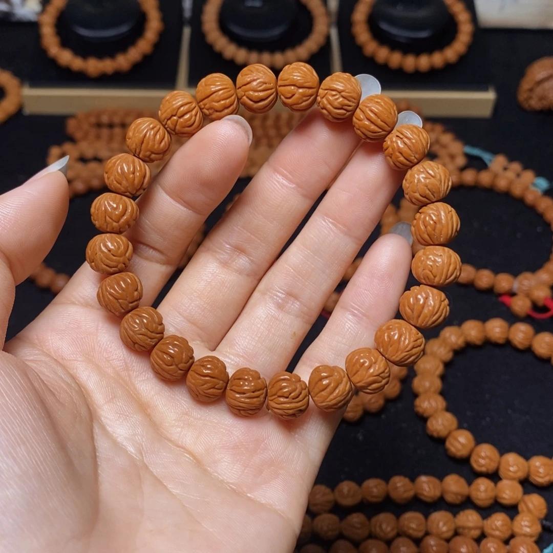 风***由桃核手串1.1小金豆手串