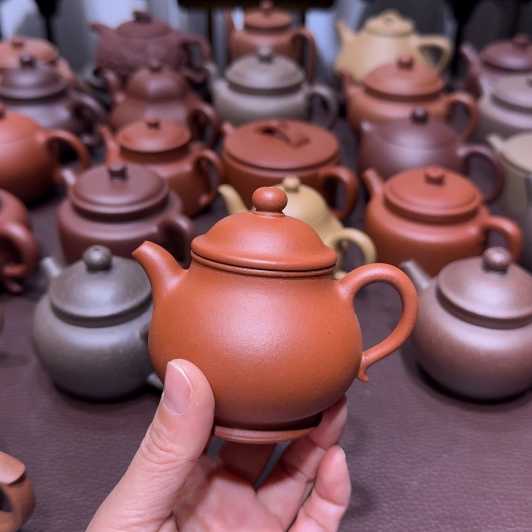 紫砂茶壶静****…朱泥潘壶120cc