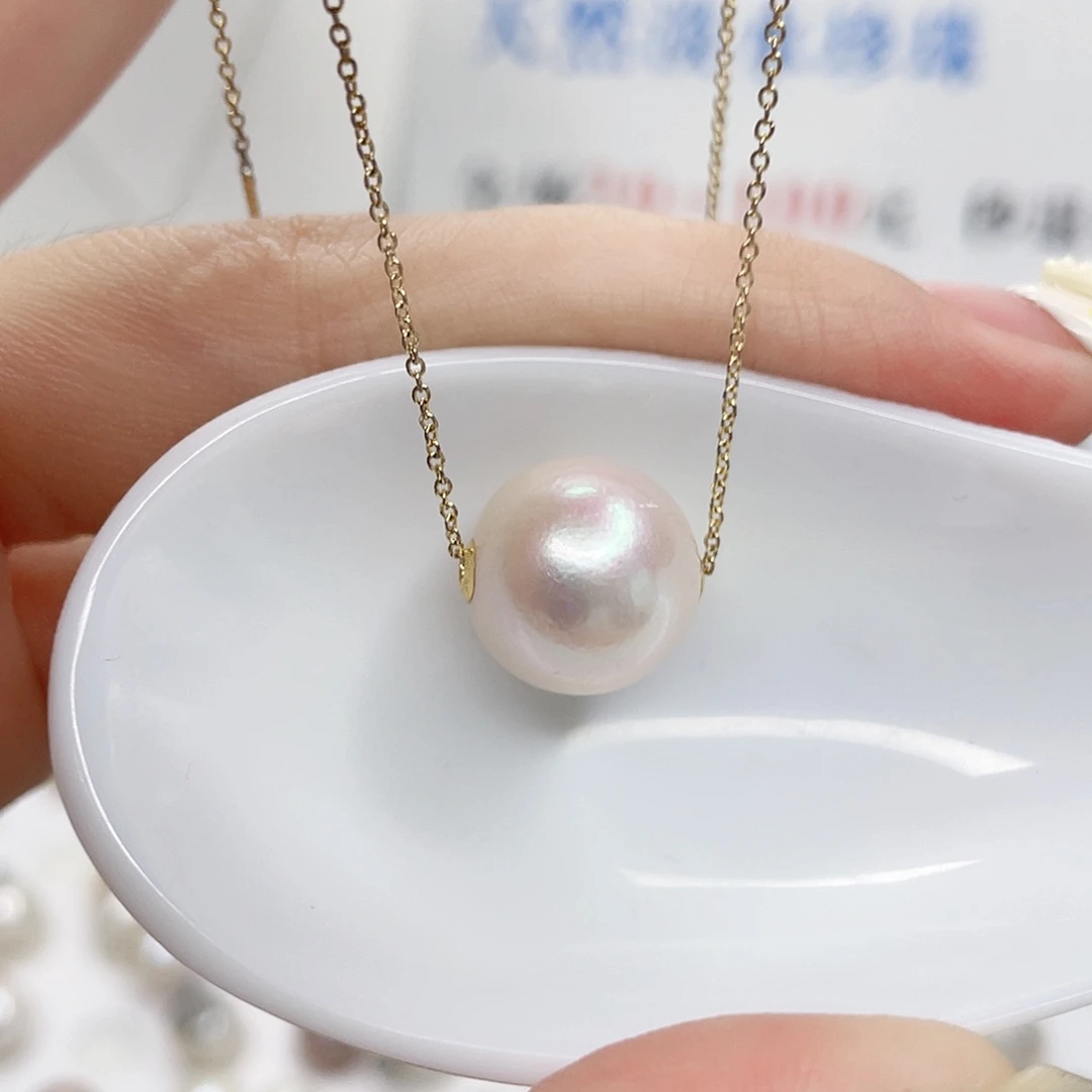 吊坠(赠链)18K金镶嵌淡水珍珠