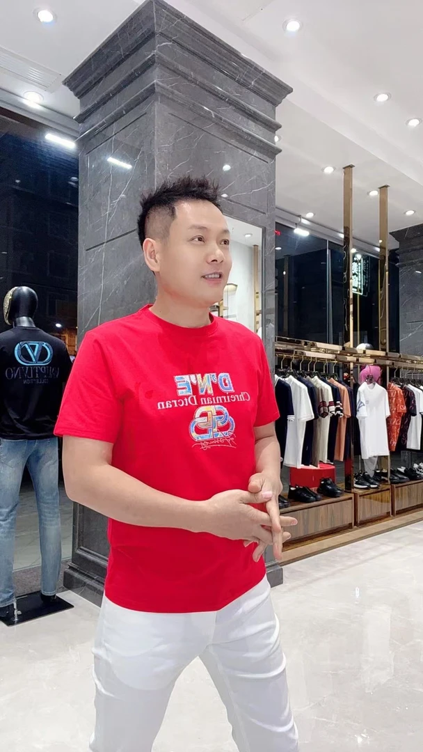 502夏季新款男士时尚丝光液氨棉T恤衫