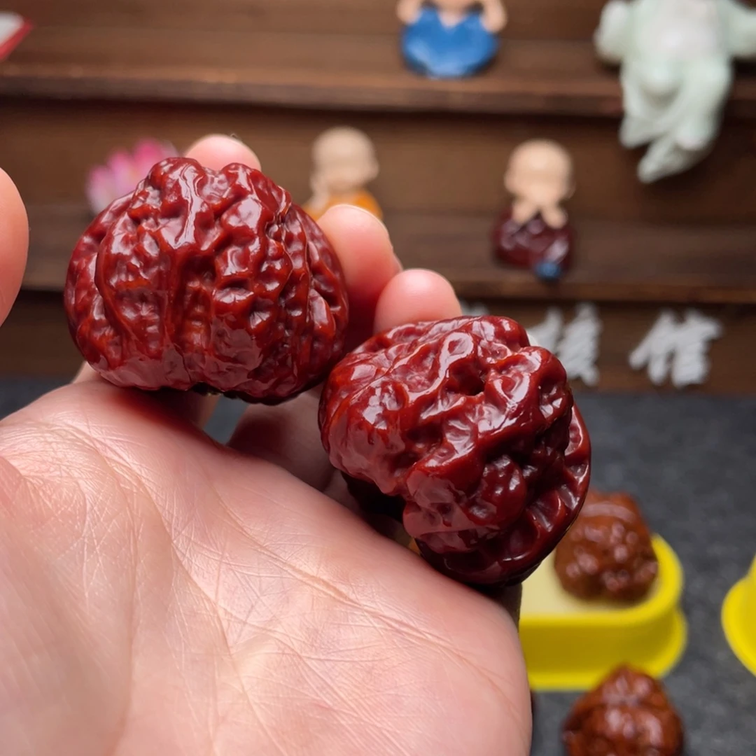 文玩核桃吊坠文玩核桃 手把件 蛤蟆头 39