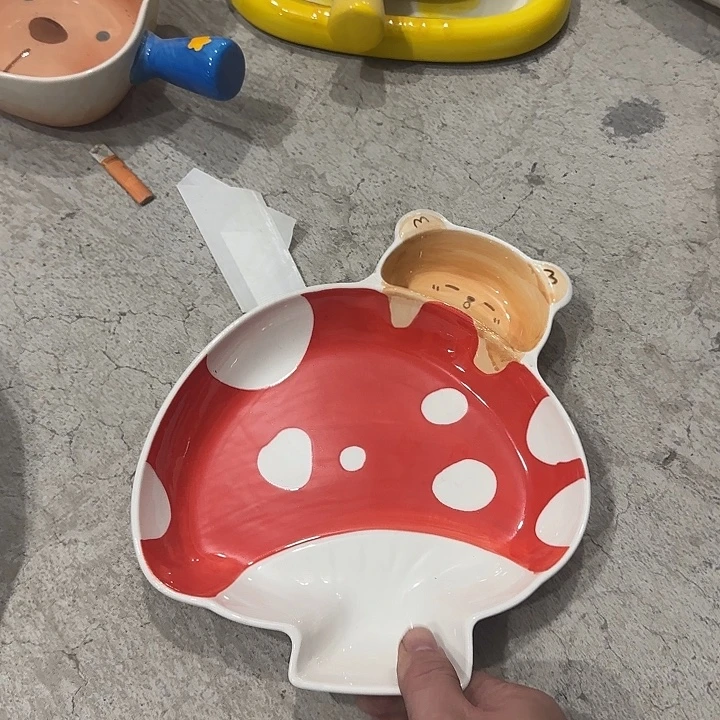 陶瓷蘑菇饺子盘1111111111111111111111111111