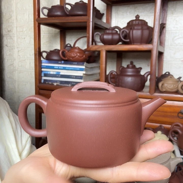 正***悟茶壶紫砂汉瓦300cc底槽清精工半手工