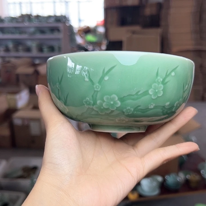 龙泉云间青瓷小米茶器