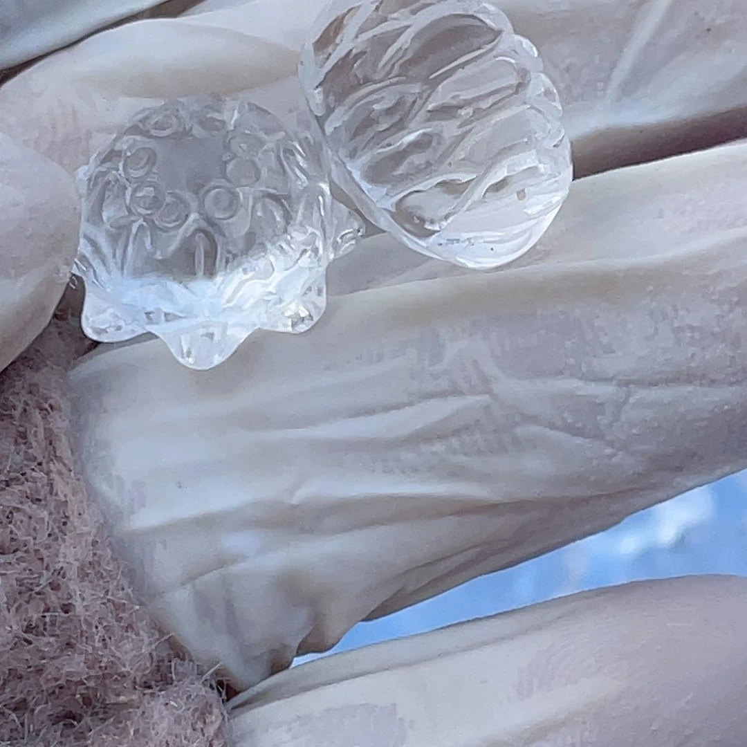 水晶白水雕刻件未镶嵌汶****?