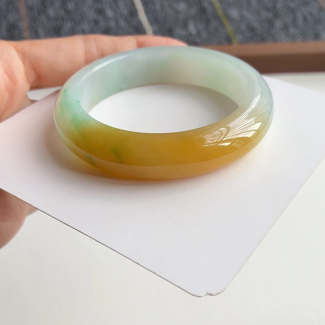 未镶嵌手镯翡翠正圈53