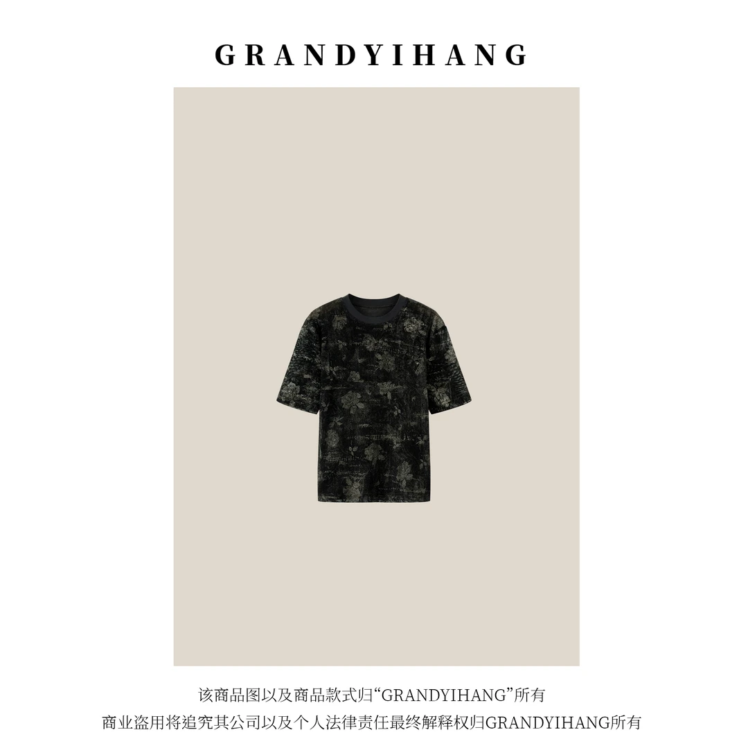 【艳姐推荐】早秋新款气质百搭短袖T恤上衣24902