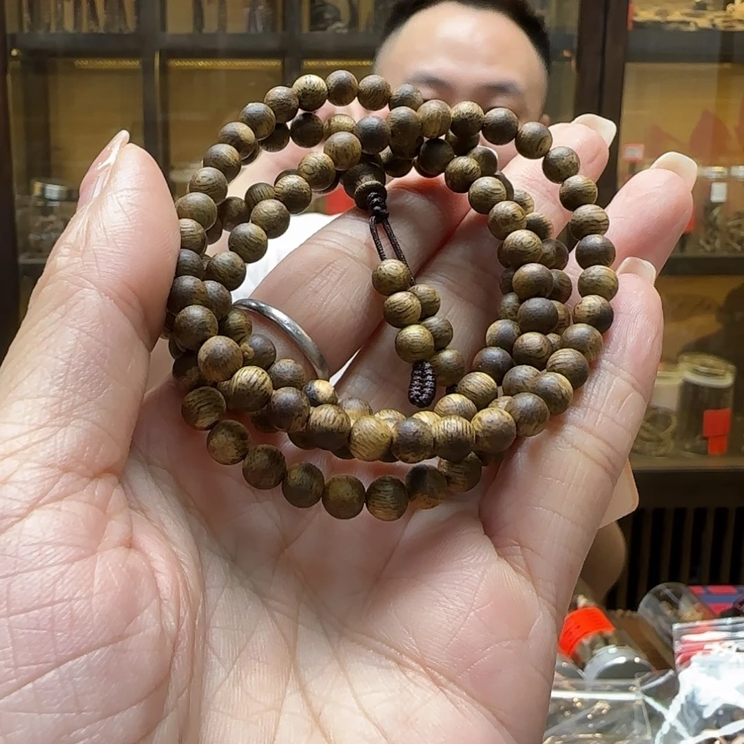 手串沉香8国香棋楠5mm128多圈圆珠 9.8g+多样性发一串
