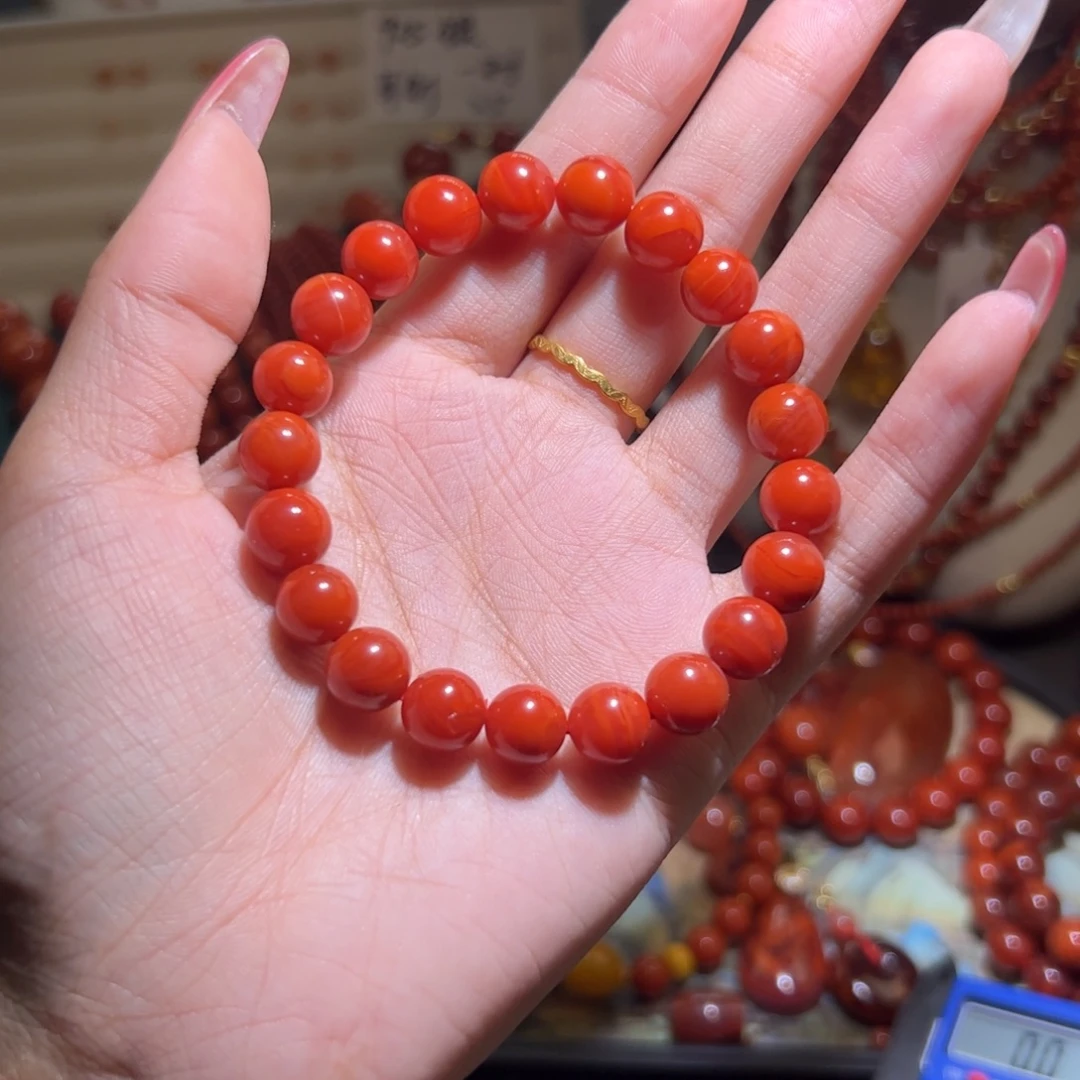 南红玛瑙未镶嵌手串9mm