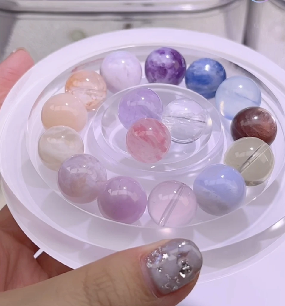 高品天然水晶多宝单，一单5颗，2单11颗，3单17颗，上麦选，品类不重复