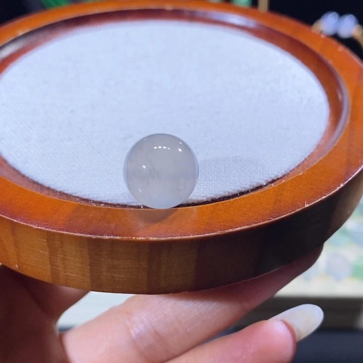 翡翠未镶嵌吊坠(不含链)翡翠冰茶飘乌鸡珠卡14m