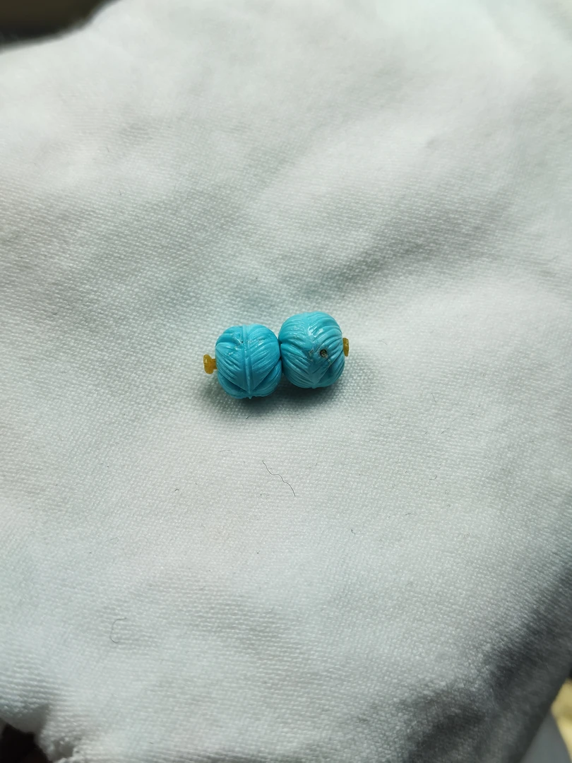 天然原矿绿松石雕刻