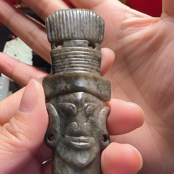 和田玉车挂未镶嵌