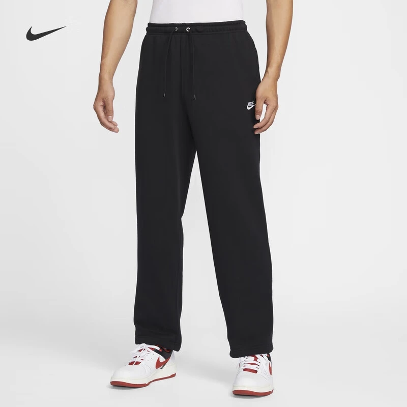 Nike耐克针织长裤男装2025新款运动裤时尚简约黑色休闲裤子HQ4423