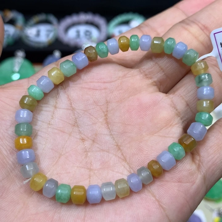 翡翠未镶嵌手链翡翠5+