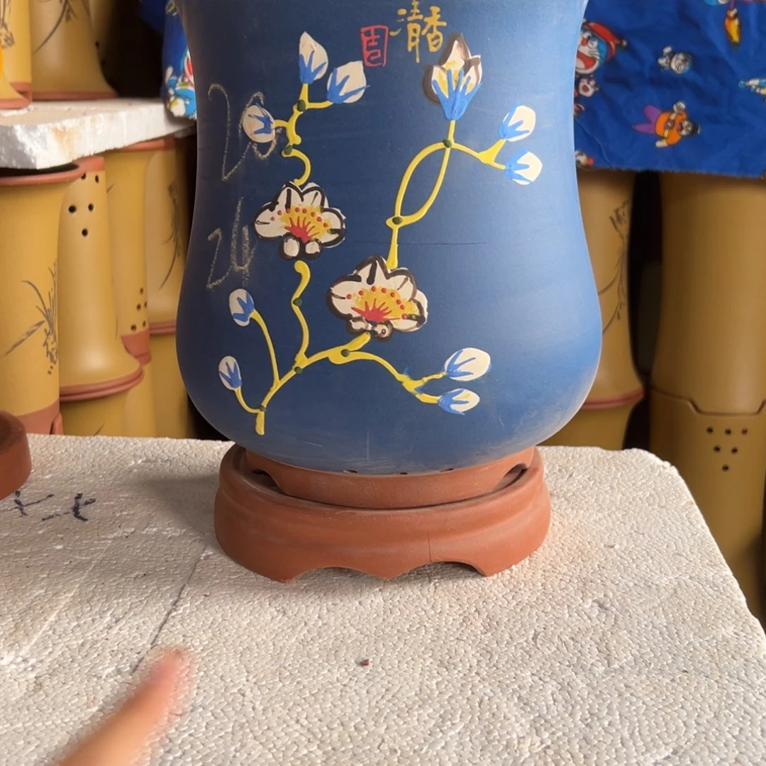 宜兴川阁紫砂花盆单个