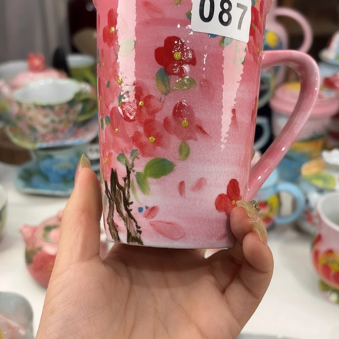 瓷片景德镇手绘高温釉下彩陶瓷茶具