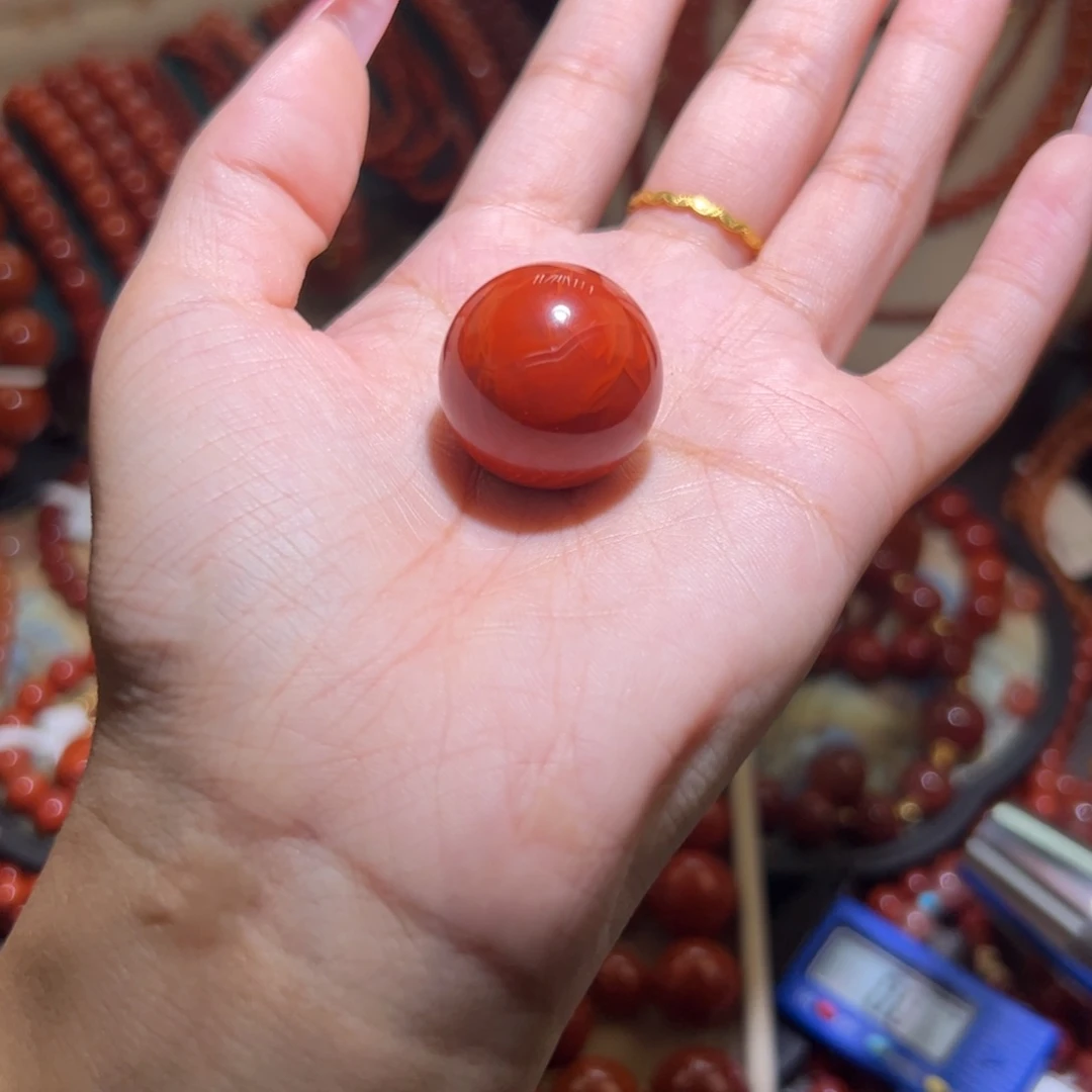 南红玛瑙未镶嵌手链23mm