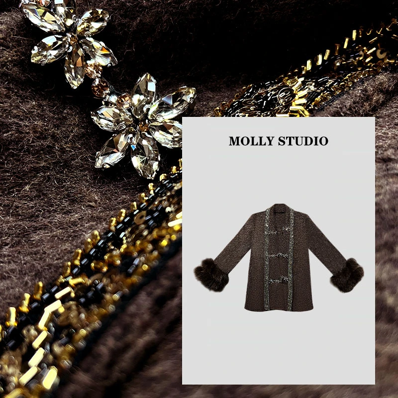 【巴黎晚宴】Molly 百搭时尚气质显瘦轻奢优雅 外套 M2025859