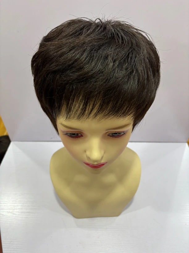 手织真发纹理烫自然蓬松轻薄透气