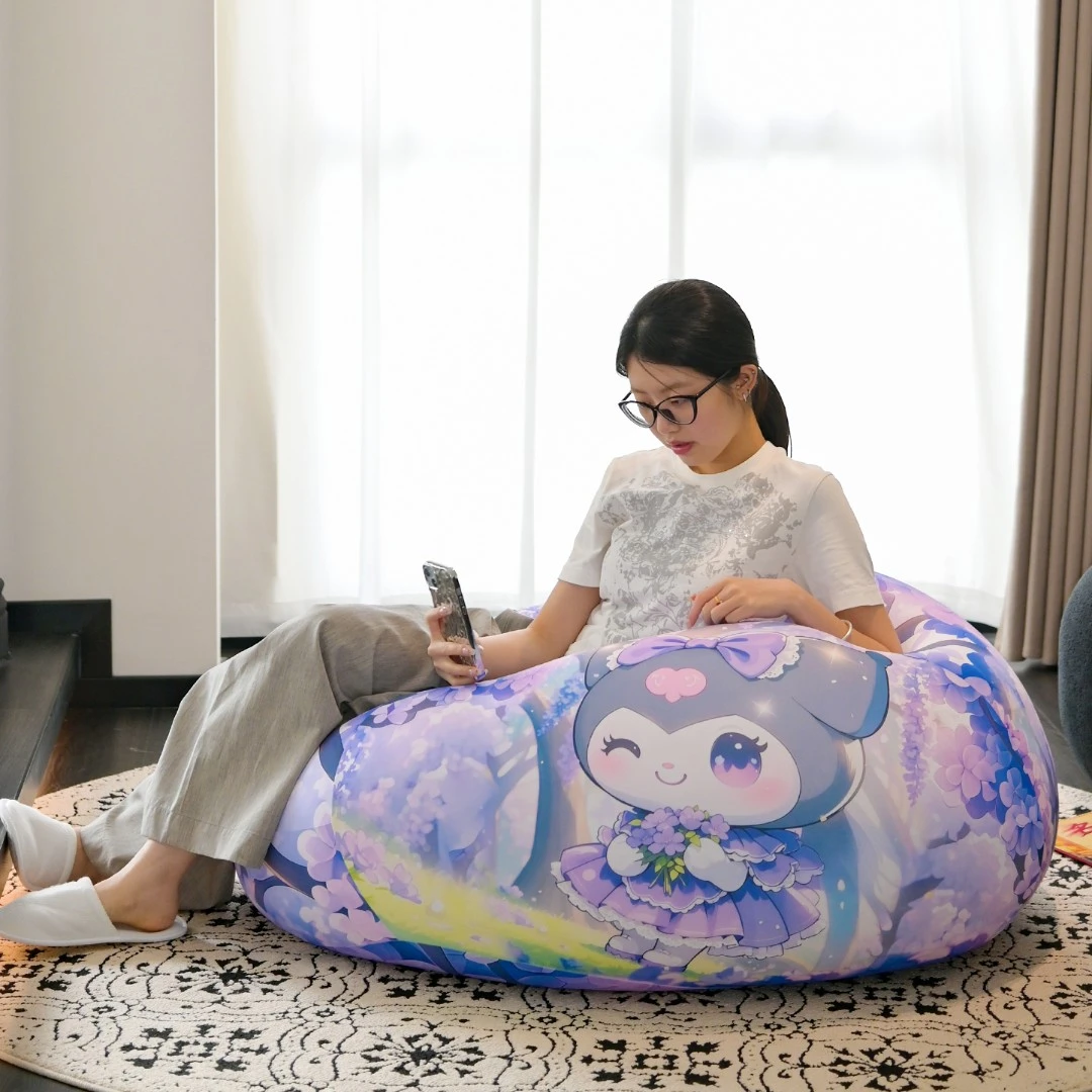 光影流年三丽鸥卡通懒人沙发豆袋儿童阅读小户型卧室可躺睡榻榻米