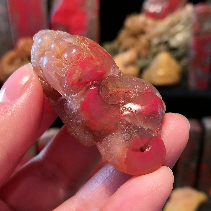 昌化石用****4昌化鸡血石