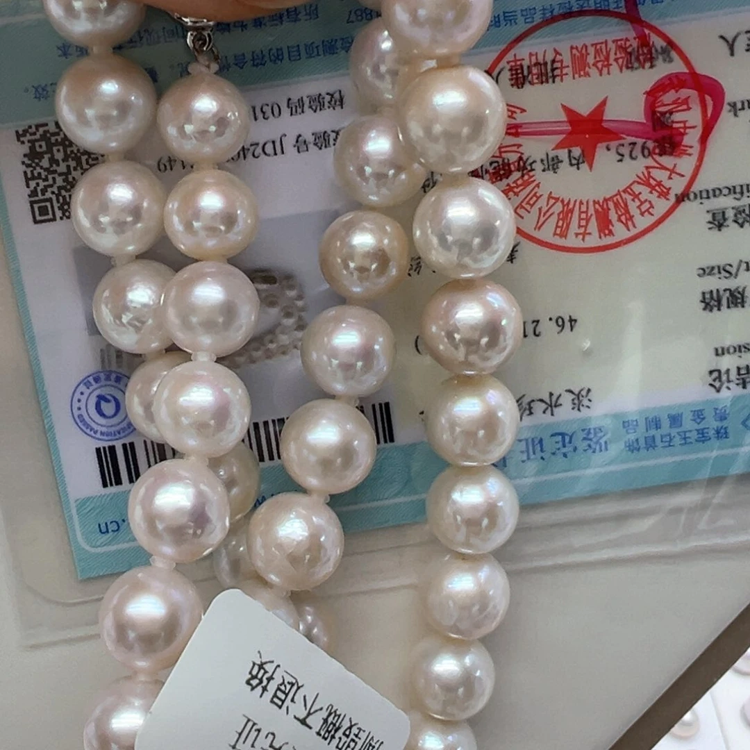 淡水珍珠颈饰银S925镶嵌