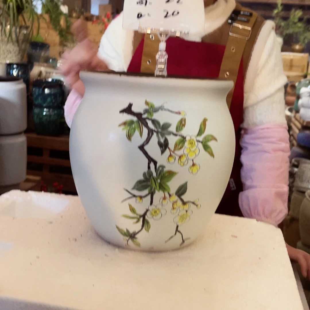 紫砂花盆高度22口径20