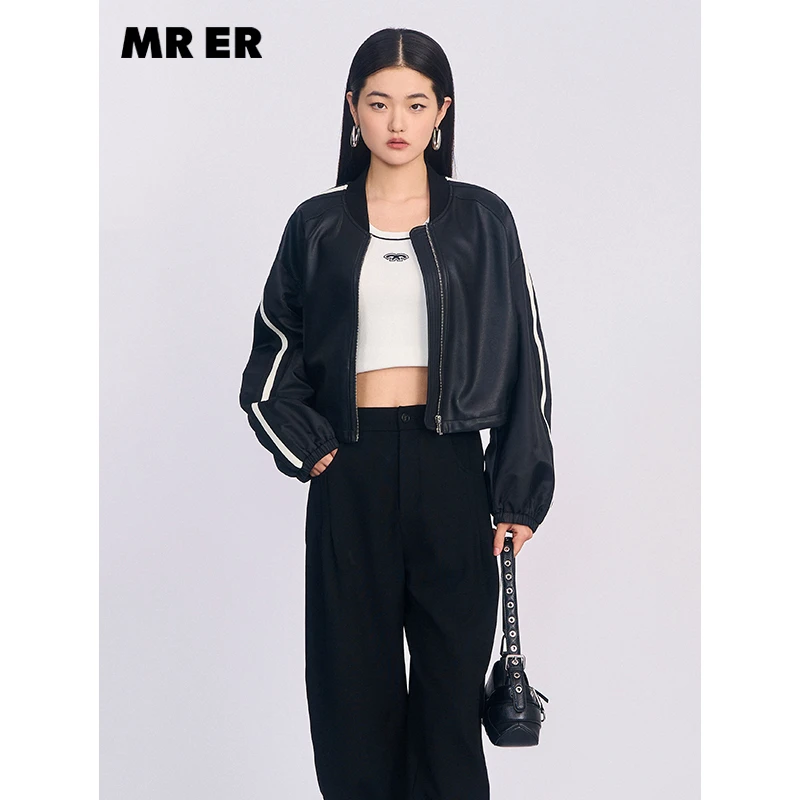 【小余专属】条纹撞色拼接棒球服外套休闲百搭R4C32922