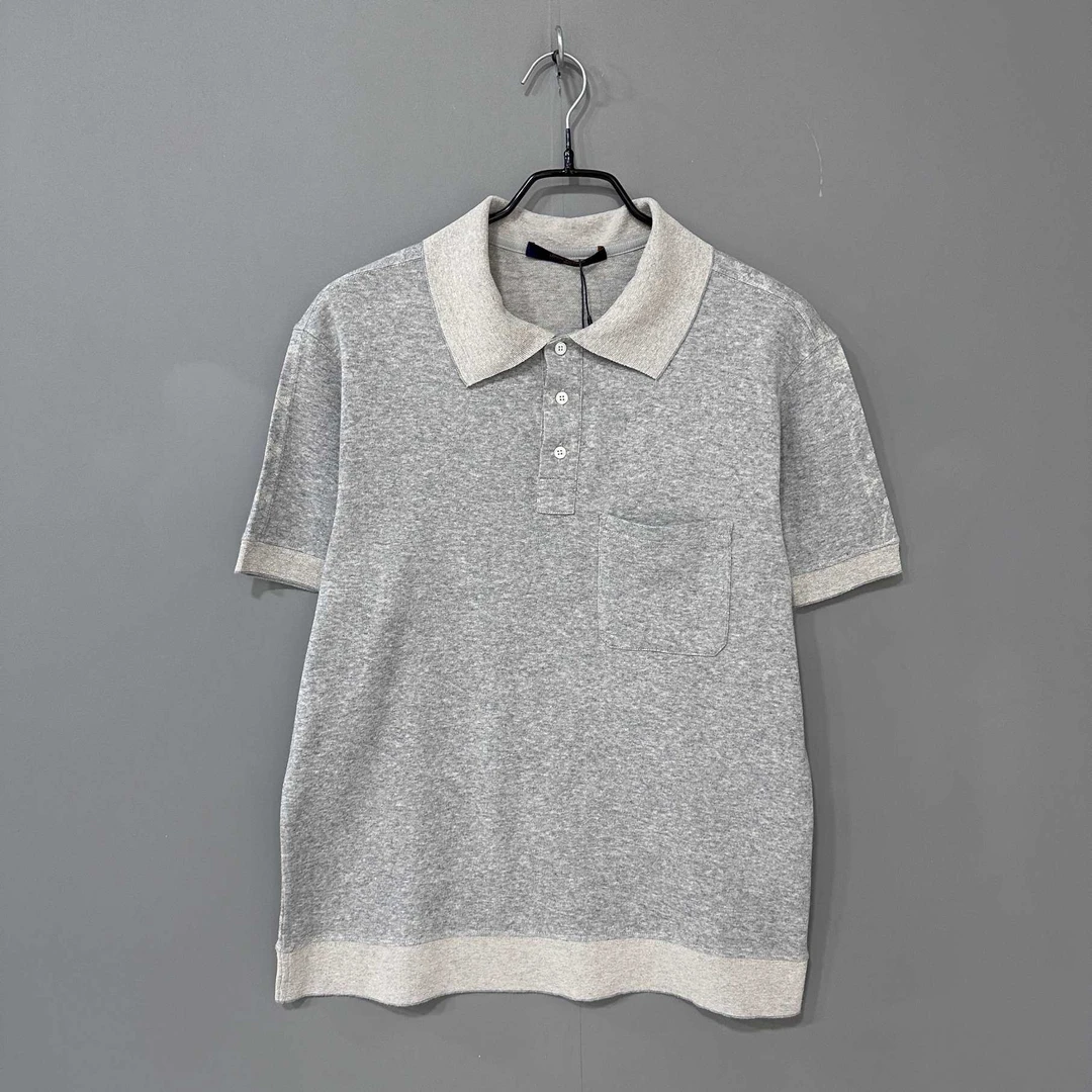 99新 LouisVuitton/路易威登 背后满印logo灰色短袖/m码/77044