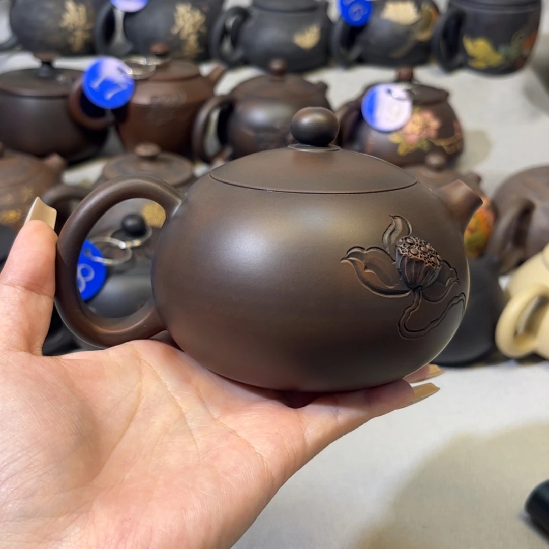 【闪购商品】红泥 浮雕莲蓬 容量 290c c